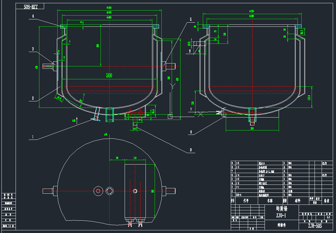 ZJR-50黯|(zh)CADD